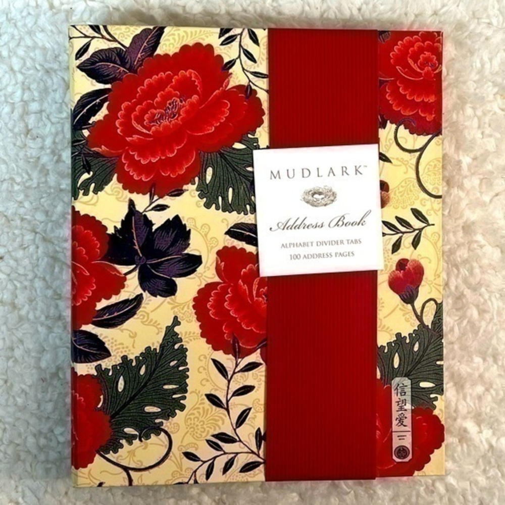 Mudlark “Asian Poppies” Address Book